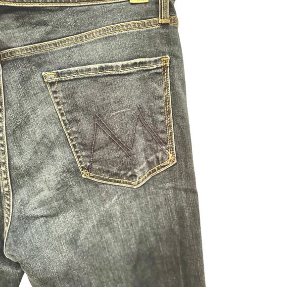 MOTHER Denim The Tomcat Snipped in the Bud dark denim women SIZE 33 - Picture 4 of 9